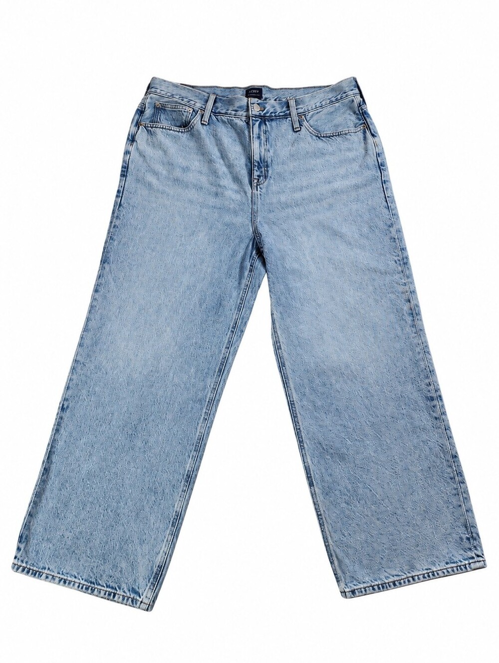J.Crew Factory 90s Vintage Baggy Jeans Size 34 Blue Alps Wash Wide Leg